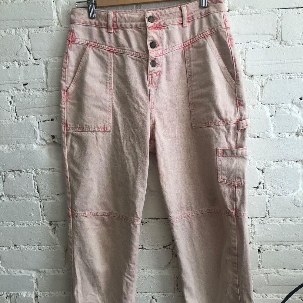 ba&sh Light Pink Boyfriend Jeans